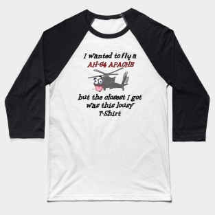 Funny AH-Apache Baseball T-Shirt